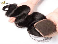 Body Wave Brazilian Human Hair 4*4 Pengepakan renda