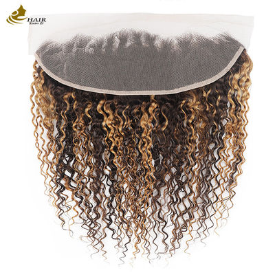Telinga ke Telinga Perawan Peru Rambut Manusia Frontal Dasi Khusus Frontal 13*4