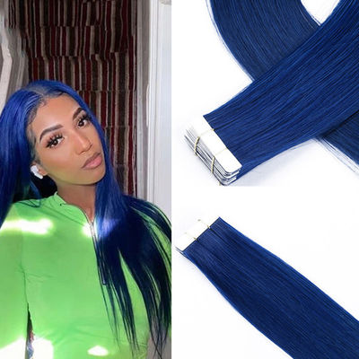 kualitas  Tangle Free Invisi Tape In Hair Extensions Colored Soft Silky pabrik