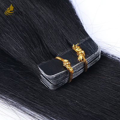 Kutikul Selaras 16 Inci Pita Di Ekstensi Rambut Virgin Remy Wigs Hitam