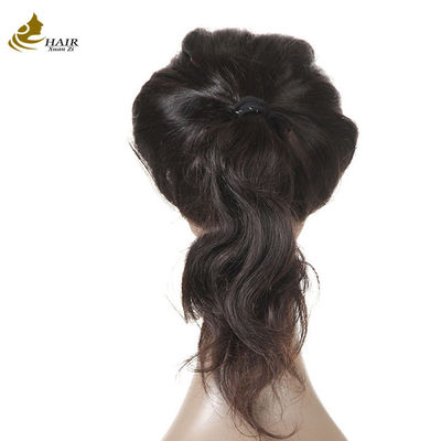Rambut Manusia Disesuaikan Bagian Depan Wig renda alami Hitam Rambut Manusia lurus Wig