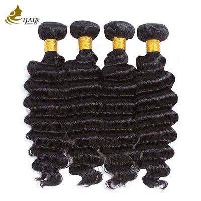 Unprocessed Peruvian Loose Wave Bundles Rambut Manusia 30 Inch