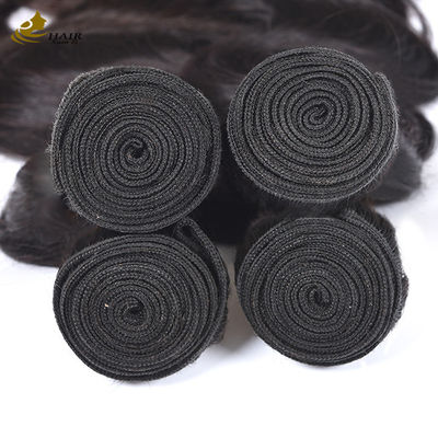 Perawan Remy Rambut Brasil 10 Inci Hitam Rambut Manusia Bundel Weft