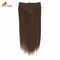 Dark Brown 22 inci Clip In Hair Ekstensi Rambut Manusia 100% Perawan 16 Piece