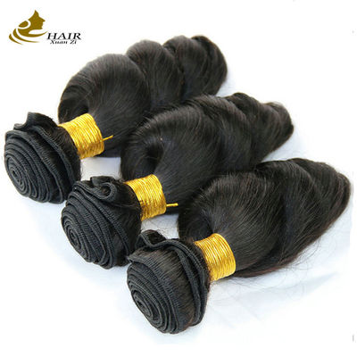 Natural Black Kambodian Virgin 16 Inch Brazilian Hair Loose Wave OEM