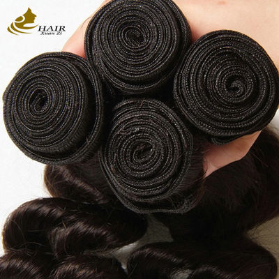 Natural Black Kambodian Virgin 16 Inch Brazilian Hair Loose Wave OEM