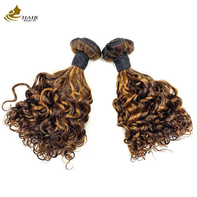 P1B 27 Rambut Ganda Ditarik Bundel Curly 20 Inch Wave Body Wig