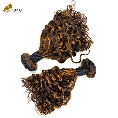 P1B 27 Rambut Ganda Ditarik Bundel Curly 20 Inch Wave Body Wig