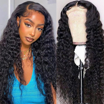 Tanpa lem, rambut manusia yang disesuaikan, wig, tekstur rambut keriting, rambut keriting, pre plucked.