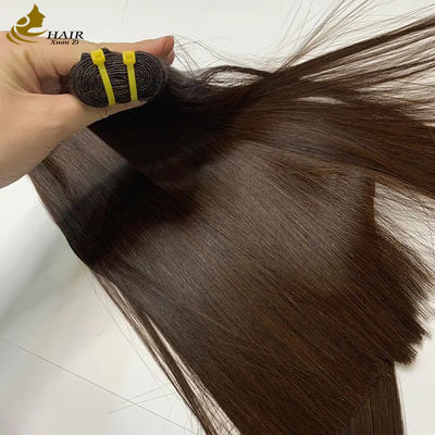 Vietnam Super Double Ditarik Tulang lurus Brown #4 Human Hair Bundles