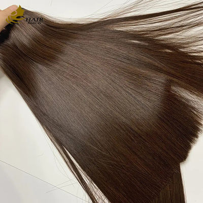 Vietnam Super Double Ditarik Tulang lurus Brown #4 Human Hair Bundles