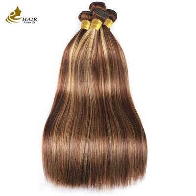 Piano 4/27 Ombre Ekstensi Rambut Manusia Menonjolkan Rambut Manusia