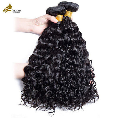 Natural Black Water Wave Perawan Rambut Manusia Bundel