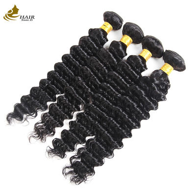 Pabrik Jual Langsung Perawan Brasil Rambut Manusia 1b Warna Deep Wave Rambut Bundel
