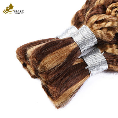 Rambut Pengikat Manusia Brasil Rambut Manusia Bulk untuk Pengikat