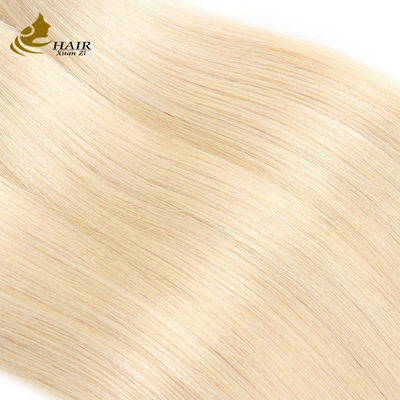 Kualitas Tinggi Kutikul Perawan Selaras 613# Blonde Remy Human Hair Bundles