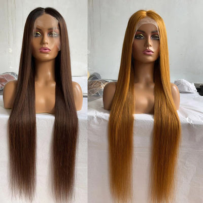 Rambut Gadis Muda Rambut Manusia Rambut renda Peruk Depan Dengan Warna renda Transparan