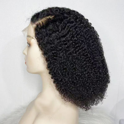 Grosir 13X6 13X4 HD Brazil Curl Transparent Lace Human Front Hair Wig