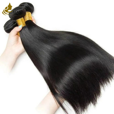 Kelas 12A Brasil India 100% mentah Remy Virgin Human Hair Extension Hitam alami