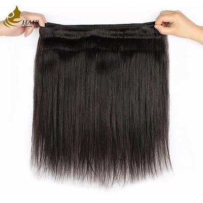 Kelas 12A Brasil India 100% mentah Remy Virgin Human Hair Extension Hitam alami