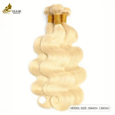 Grosir Rambut Manusia Perawan Vietnam 613# Rambut Berwarna Blonde Body Wave Bundle