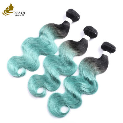 Pabrik Jual Langsung Vietnam Perawan Rambut Manusia 1b / Biru Berwarna lurus Rambut Bundel