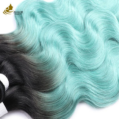 Pabrik Jual Langsung Vietnam Perawan Rambut Manusia 1b / Biru Berwarna lurus Rambut Bundel