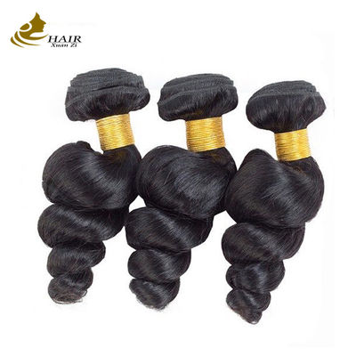 Tidak diproses 100% manusia alami Virgin Brasil Loose Wave Hair Bundle