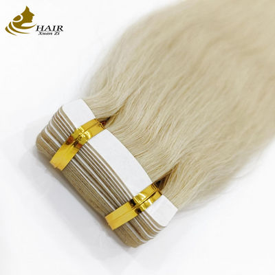 60 Human Hair PU Tape Hair Extension Dengan Desain Bebas Tangle