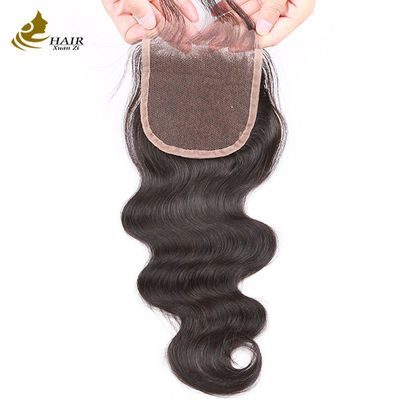 Grosir Kualitas Baik Perawan Brasil Badan Gelombang Rambut Manusia 4*4 Lapisan Penutupan