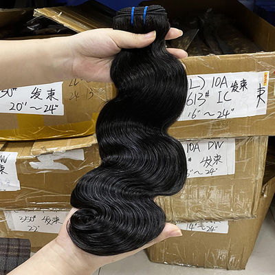 100% Rambut Brasil Unprocessed Grosir Rambut Manusia Perawan Bungkus Body Wave
