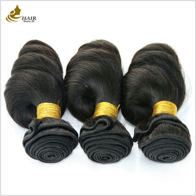 100% Remy Rambut Perawan Manusia Ekstensi Rambut Brasil Double Ditarik Rambut Manusia Weft