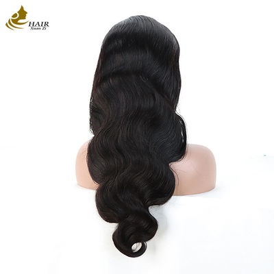 Vendor Grosir 6*6 Fontal renda rambut manusia perawan hitam alami lurus wig dengan anti-slip strip
