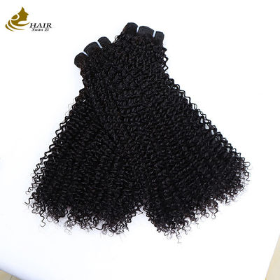 Pabrik Kutikul selaras mentah Vietnam 100% Perawan Double Ditarik Afro Curly Human Hair Bundle