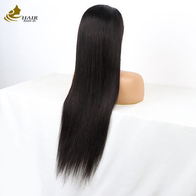 Grosir rambut manusia wig HD 13X4 transparan renda frontal pre-plucked rambut wig