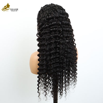 Grosir Transparan 13X4 Dasi Bagian Depan Kinky Curl Virgin Brasil Rambut Manusia Wig