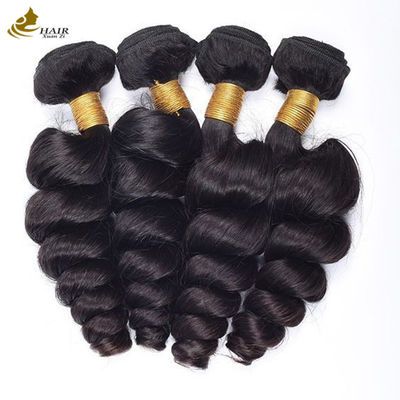 Rambut Kelas 10A Perawan Rambut Manusia Weft Gaya Gelombang Lolos Dapat Dicat