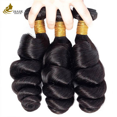 Rambut Kelas 10A Perawan Rambut Manusia Weft Gaya Gelombang Lolos Dapat Dicat