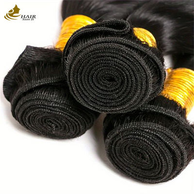Rambut Kelas 10A Perawan Rambut Manusia Weft Gaya Gelombang Lolos Dapat Dicat