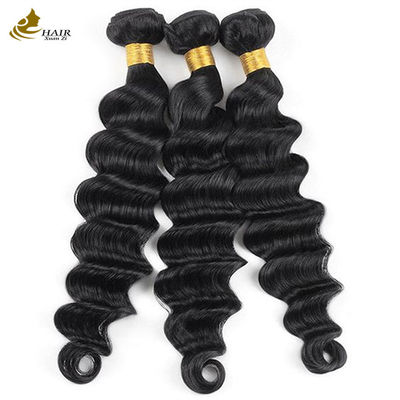 Tangle Free Gradient Deep Wave Virgin Human Hair Bundles Ekstensi