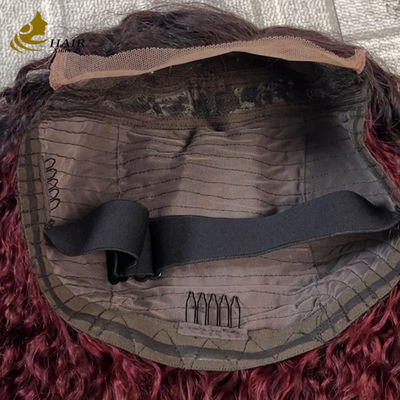 Gampang Pakai Nyaman Tanpa Lem 5 * 5 Pixie Keriting Rambut Manusia T Warna