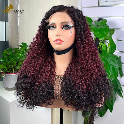 Gampang Pakai Nyaman Tanpa Lem 5 * 5 Pixie Keriting Rambut Manusia T Warna