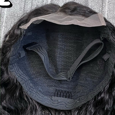 12 Inch Glueless 5 * 5 Front renda rambut manusia wig Air Wave Glueless Sutra Top Full renda wig