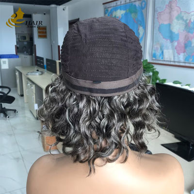 Disesuaikan Gery 5*5 HD Body Wave Glueless Silk Top Full Lace Wig