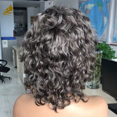 Disesuaikan Gery 5*5 HD Body Wave Glueless Silk Top Full Lace Wig