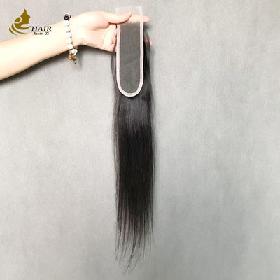 lurus hitam alami 2x6 transparan renda rambut manusia renda tutup