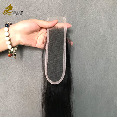 lurus hitam alami 2x6 transparan renda rambut manusia renda tutup