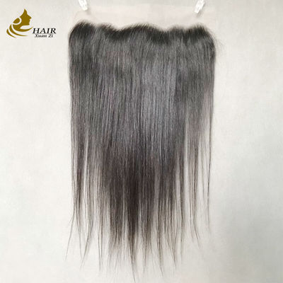 Rambut Manusia Renda Penutup HD 13x4 Lurus Hitam Alami