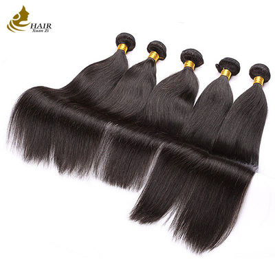 Panjang tahan rambut manusia Brazil Bundle Natural Raw Beauty Supply OEM