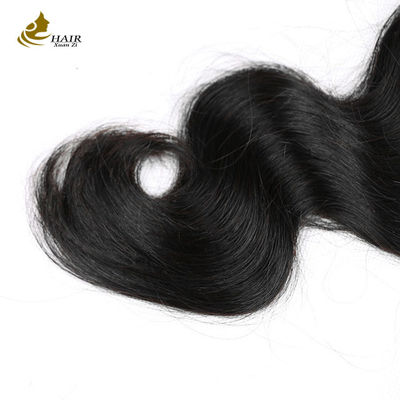 Double Weft 100% Rambut Manusia Brasil Bundel Gelombang Kecokelatan